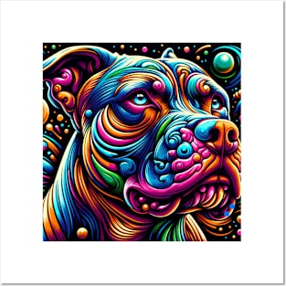 Pitbull Abstract Posters and Art